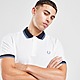 White Fred Perry Contrast Collar Polo Shirt