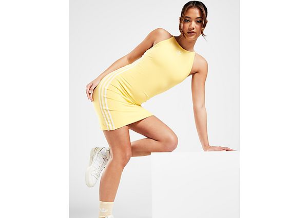 Adidas Originals 3-Stripes Slim Dress Yellow- Dames