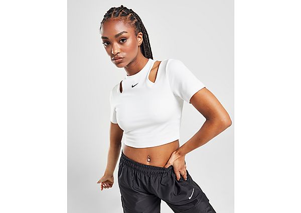 Nike Essential Cutout T-Shirt White- Dames