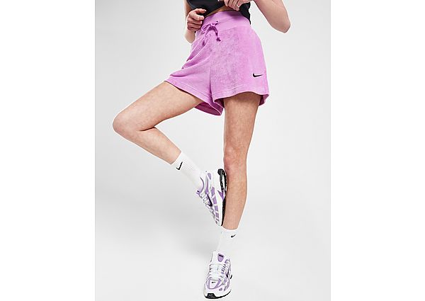 Nike Sportswear badstofshorts voor dames Rush Fuchsia Black- Dames
