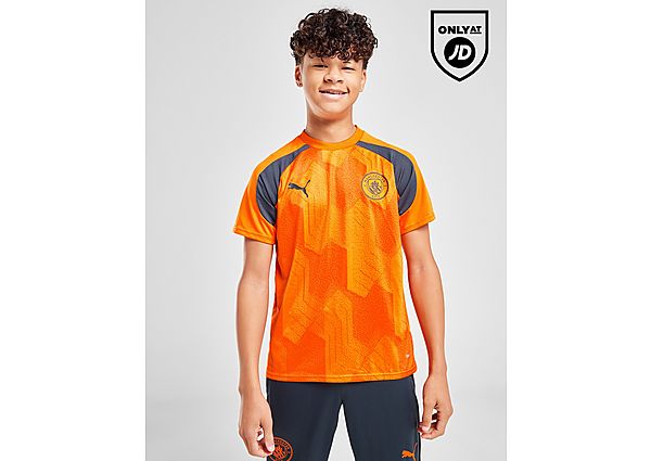puma manchester city fc pre match shirt junior, orange