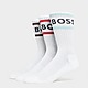 White BOSS 3-Pack Rib Stripe Socks
