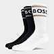 Black/White BOSS 3-Pack Rib Stripe Socks