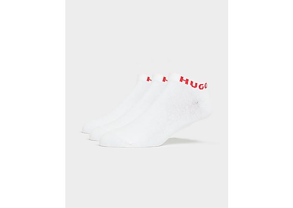 HUGO 3-Pack Invisible Socks - White