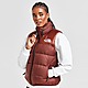 Brown The North Face Logo Padded Gilet
