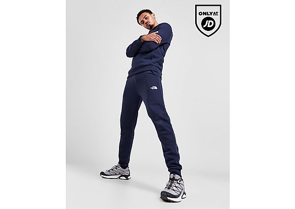 The North Face Tape Fleece Joggers Blue- Heren