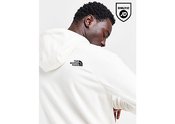 The North Face Glacier Hoodie White- Heren