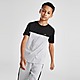 Grey Lacoste Colour Block T-Shirt Junior
