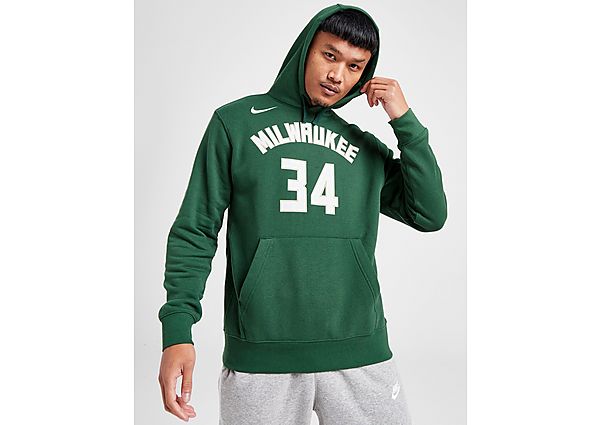 Nike Milwaukee Bucks Club NBA-hoodie voor heren Fir- Heren