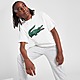 White Lacoste Large Croc Logo T-Shirt Junior