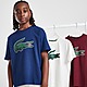 Blue Lacoste Large Croc Logo T-Shirt Junior