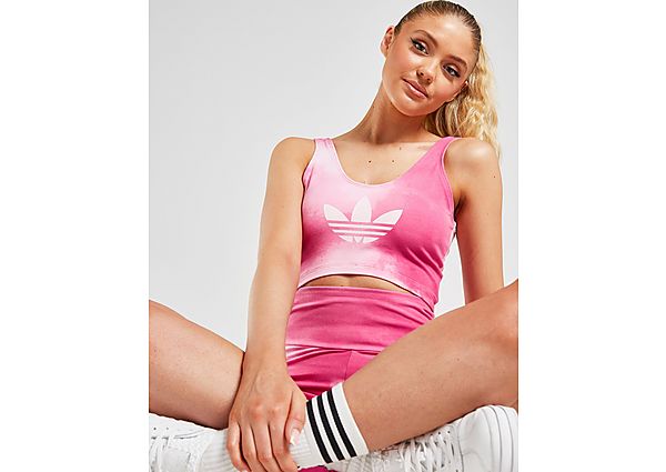 Adidas Originals Trefoil Logo Bralette Clear Pink Multicolor- Dames