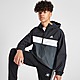 Black/Black adidas Lightweight Colour Block Hooded Jacket Junior