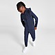 Blue/Grey/Black/Black Nike Tech Fleece Full Zip Hoodie Junior