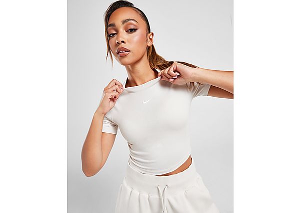 Nike Essential Slim Crop Top White- Dames