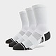 White Under Armour 3 Pack HeatGear Tech Crew Socks