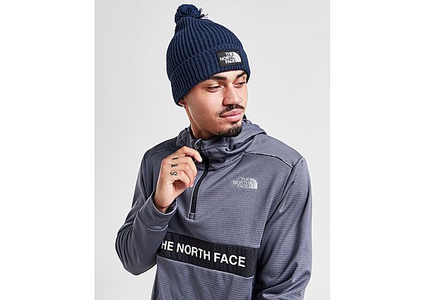 The North Face TNF Box Pom Beanie Hat Navy- Dames