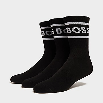 BOSS 3-Pack Rib Stripe Socks