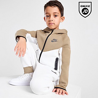 White Nike Tech Fleece Full Zip Hoodie Junior - JD Sports Global