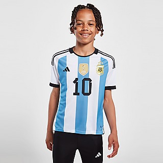 adidas Argentina 2022 Winners Messi #10 Home Shirt Junior