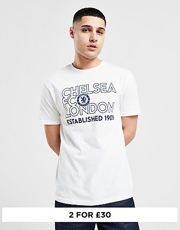 Official Team Chelsea FC Stack T-Shirt