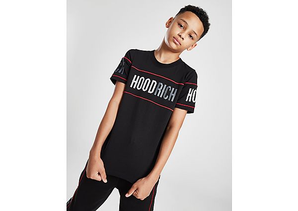 Hoodrich Resume Piped T-Shirt Junior Black