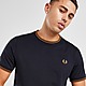 Blue Fred Perry Twin Tipped Ringer Short Sleeve T-Shirt