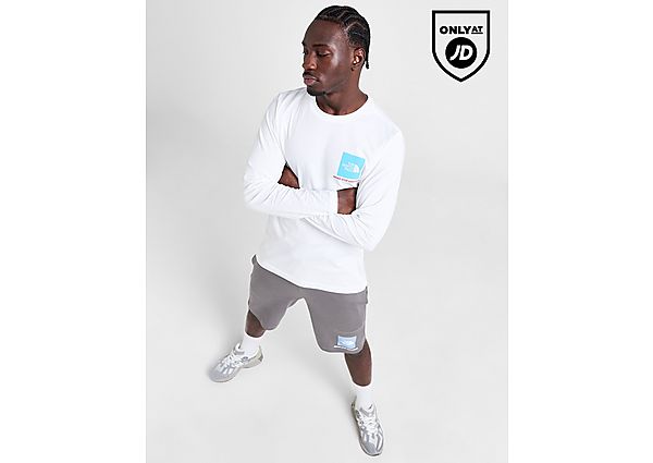 The North Face Fine Box Long Sleeve T-Shirt White- Heren