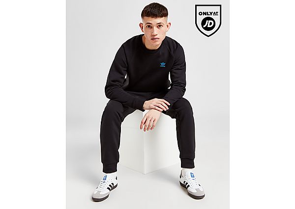 adidas originals trefoil essential crew sweatshirt - herren, black