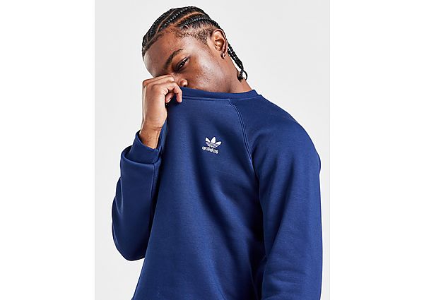 Adidas Originals Trefoil Essential Crew Sweatshirt Navy- Heren