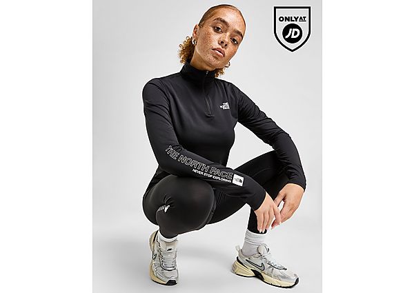 The North Face Outline 1 4 Zip Top Black- Dames