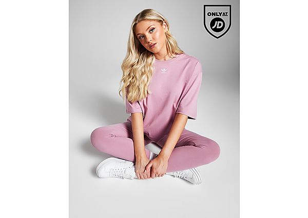 Adidas Originals Trefoil Essentials T-Shirt Pink- Dames