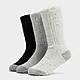 White/Grey Nike 3-Pack Boot Socks Children