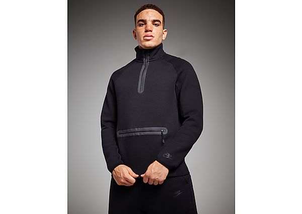 Nike Sportswear Tech Fleece sweatshirt met halflange rits voor heren Black Black- Heren