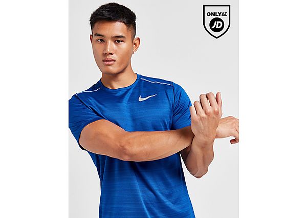 Nike Miler 1.0 T-Shirt Blue- Heren