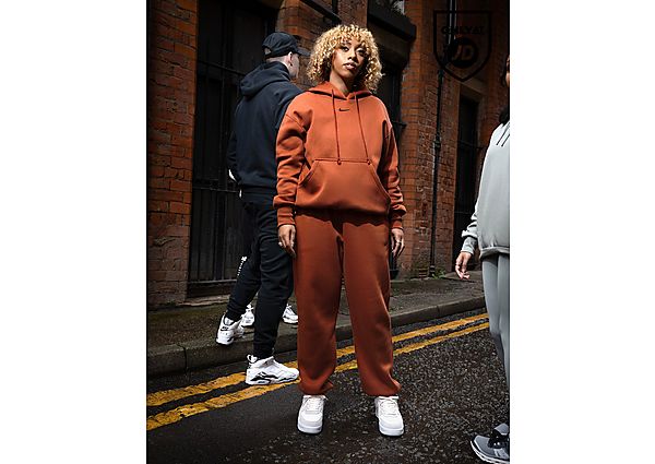 Nike Sportswear Phoenix Fleece Oversized joggingbroek met hoge taille voor dames Rugged Orange Black- Dames