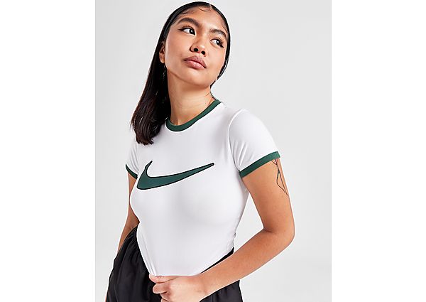 Nike Street Cropped T-Shirt White- Dames