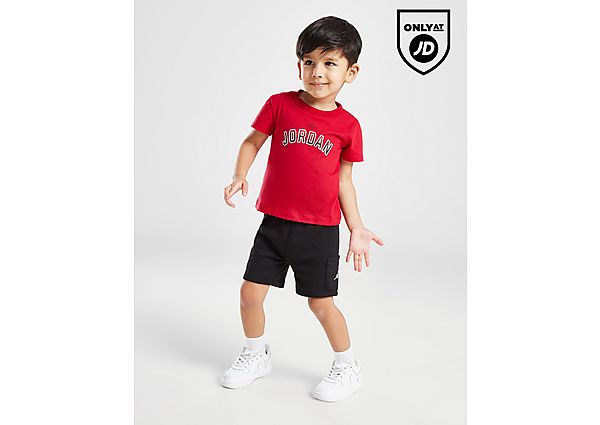 Jordan Type Fade T-Shirt Shorts Set Infant Red Kind