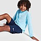 Blue/Blue Nike Pacer 1/4 Zip Top/Shorts Set Children