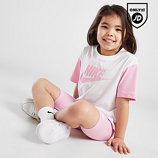 Nike Girls' Colour Block T-Shirt/Shorts Set Children