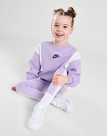 Nike Girls' Colour Block Tracksuit Children