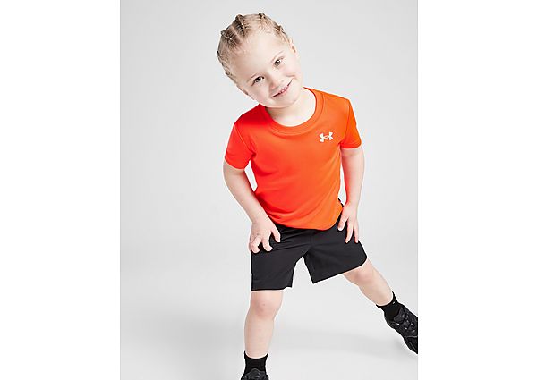 under armour t-shirt/woven cargo-shorts set babys, orange