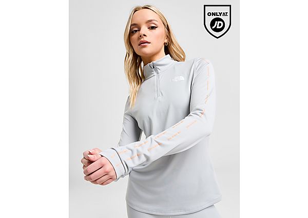The North Face Repeat 1 4 Zip Top Grey- Dames