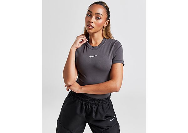 Nike Trend Short Sleeve Bodysuit Grey- Dames