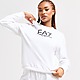 White Emporio Armani EA7 Train Sweatshirt/Shorts Set