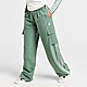 Green adidas Originals 3-Stripes Wide Leg Cargo Pants