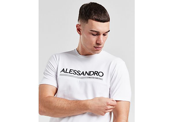 Alessandro Zavetti Mersoni T-Shirt White- Heren