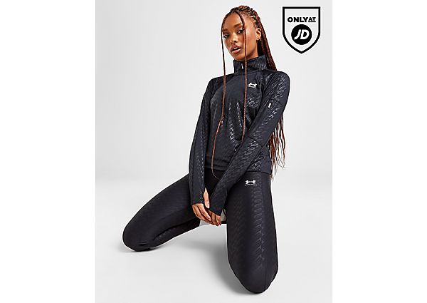 Under Armour Emboss All Over Print Tights Black- Dames