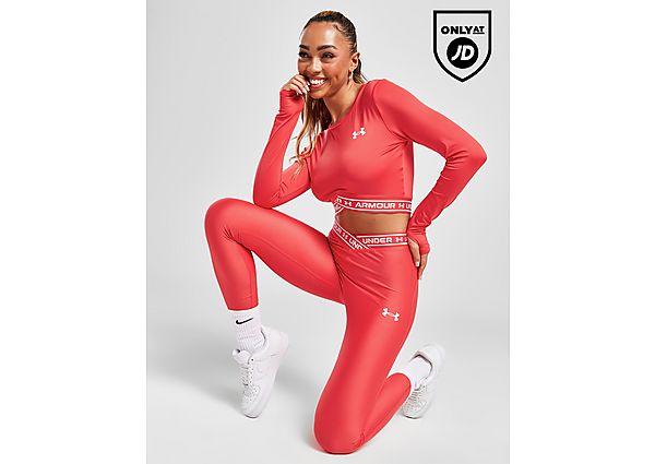 Under Armour Crossover Tights Red- Dames