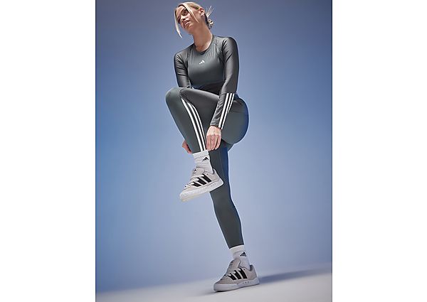 Adidas Hyperglam Shine Tights Legend Ivy White- Dames